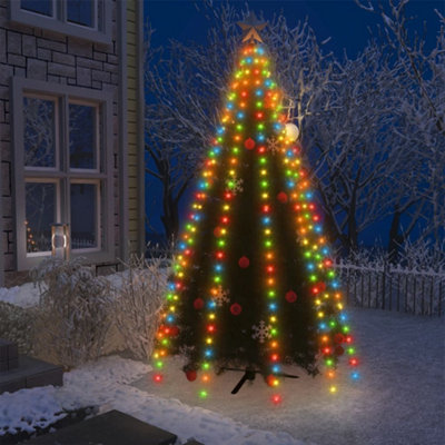 Vidaxl Christmas Tree Net Lights With 300 Leds Colourful 300 Cm from B&Q