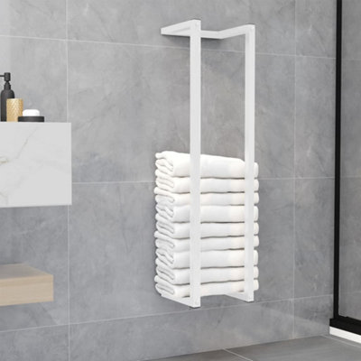Vidaxl Towel Rack White 25X20X95 Cm Steel from B&Q