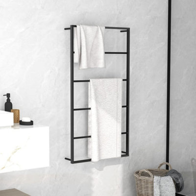 Vidaxl Towel Rack Black 60X10X116 Cm Steel from B&Q