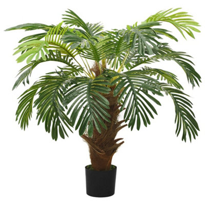 Vidaxl Artificial Cycas Palm With Pot 90 Cm Green from B&Q