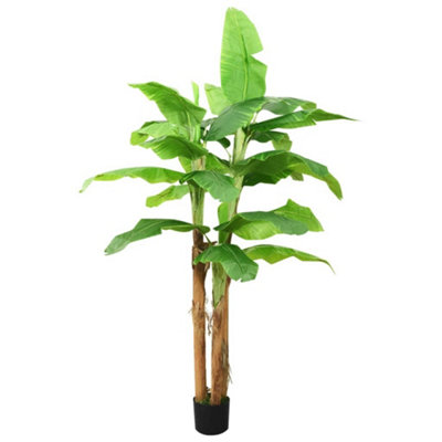 Vidaxl Artificial Banana Tree With Pot 300 Cm Green from B&Q