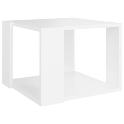 Vidaxl Coffee Table 40X40x30 Cm Engineered Wood White