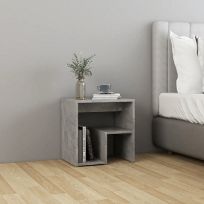Vidaxl Bed Cabinet Concrete Grey 40X30X40 Cm Engineered Wood Bed Cabinets from B&Q