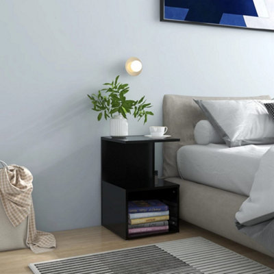 VidaXL Bedside Cabinets 2 Pcs Black 35x35x55 cm Engineered Wood - Image 3
