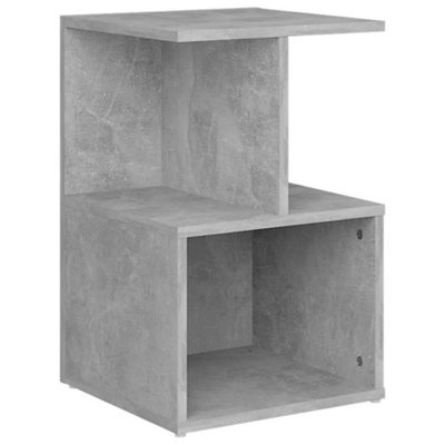 Vidaxl Bedside Cabinet Concrete 35X35x55 Cm Engineered Wood Grey