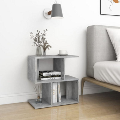 B&Q -  Bedside Cabinet Concrete Grey 50X30X51.5 Cm Engineered Wood