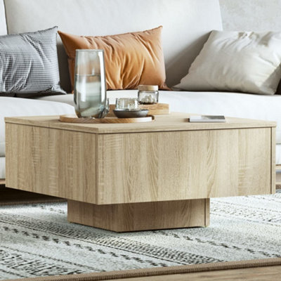 Vidaxl Coffee Table Sonoma Oak 60X60X31.5 Cm Engineered Wood Coffee Tables from B&Q