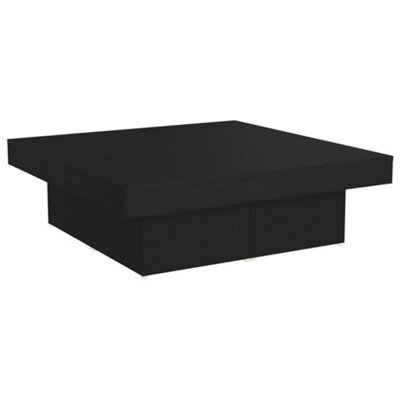 B&Q -  Coffee Table Black 90X90X28 Cm Engineered Wood