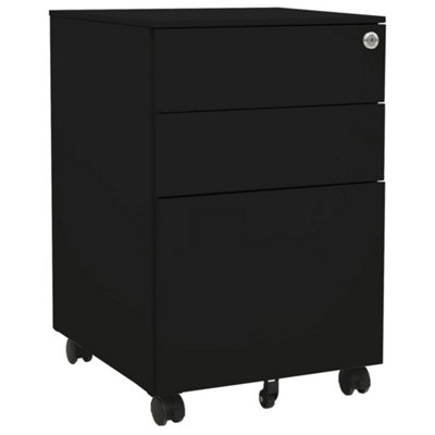 Vidaxl Mobile File Cabinet Black 39X45X60 Cm Steel from B&Q