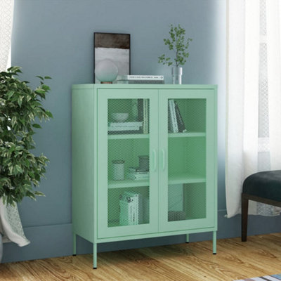 Vidaxl Storage Cabinet Mint 80X35X101.5 Cm Steel from B&Q