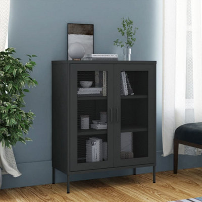 Vidaxl Storage Cabinet Anthracite 80X35X101.5 Cm Steel from B&Q