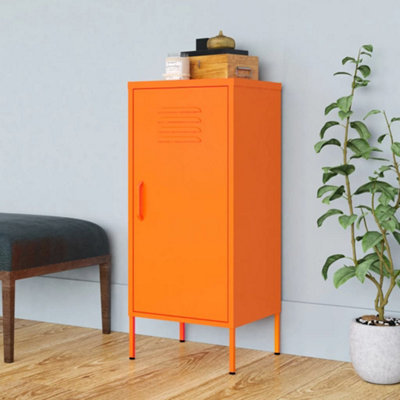 Vidaxl Storage Cabinet 42.5X35x101.5 Cm Steel Orange