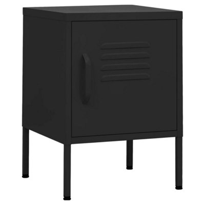 Vidaxl Nightstand Black 35X35X51 Cm Steel from B&Q