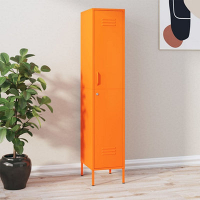 Vidaxl Locker Cabinet Orange 35X46X180 Cm Steel from B&Q