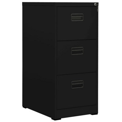 Vidaxl Filing Cabinet Black 46X62X102.5 Cm Steel from B&Q