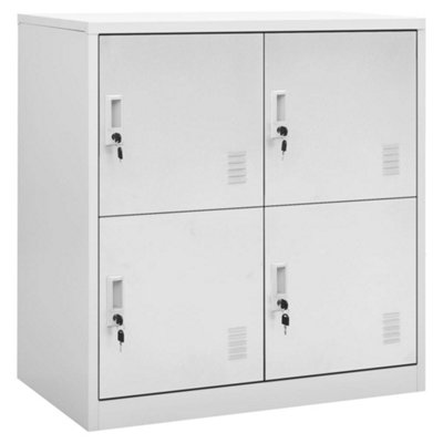 Vidaxl Light/Grey Locker Cabinet 90X45x92.5 Cm Steel