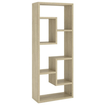 Vidaxl Wall Shelf Sonoma Oak 36X16X90 Cm Engineered Wood from B&Q