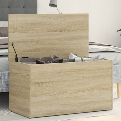B&Q -  Storage Chest Sonoma Oak 84X42X46 Cm Engineered Wood