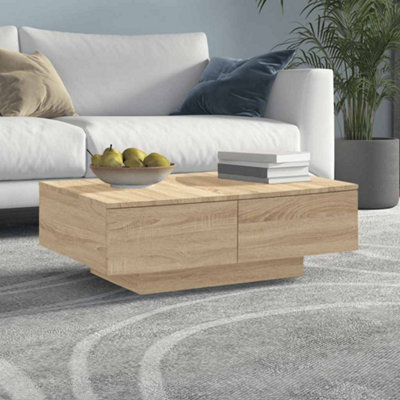 Vidaxl Coffee Table Sonoma Oak 90X60X31 Cm Engineered Wood Coffee Tables