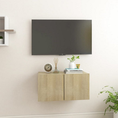 Vidaxl Hanging Tv Cabinet Sonoma Oak 60X30X30 Cm from B&Q