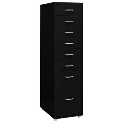 Vidaxl Mobile File Cabinet Black 28X41X109 Cm Metal from B&Q
