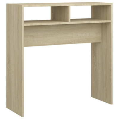 B&Q -  Console Table Sonoma Oak 78X30X80 Cm Engineered Wood