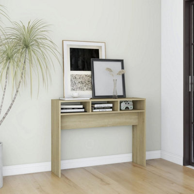 Vidaxl Console Table Sonoma Oak 105X30X80 Cm Engineered Wood from B&Q
