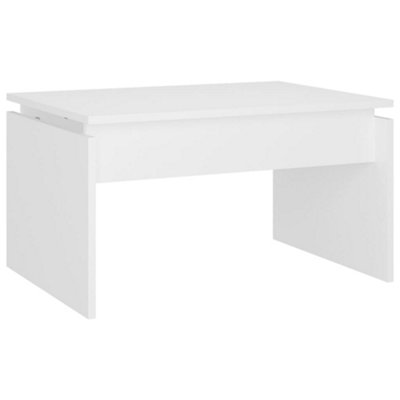 B&Q -  Coffee Table White 68X50X38 Cm Engineered Wood