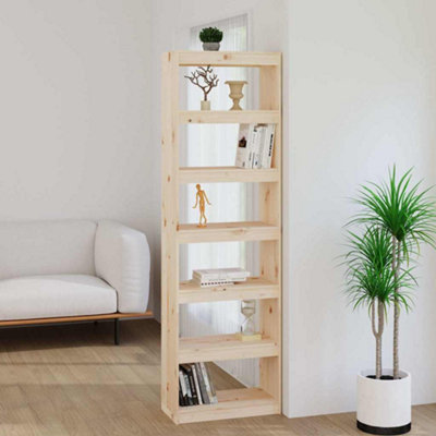 Vidaxl Book Cabinet/Room Divider 60X30x199.5 Cm Solid Wood Pine