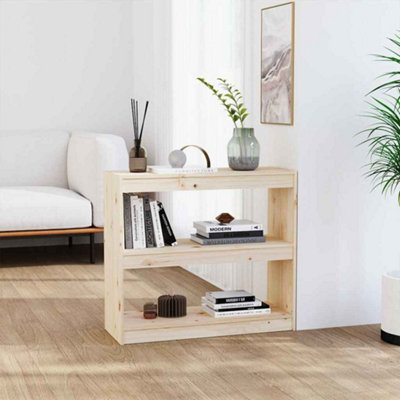 Vidaxl Book Cabinet/Room Divider 80X30x71.5 Cm Solid Wood Pine