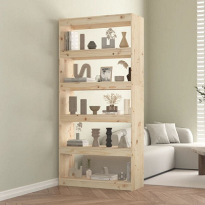 Vidaxl Book Cabinet/Room Divider 80X30x167.4 Cm Solid Wood Pine