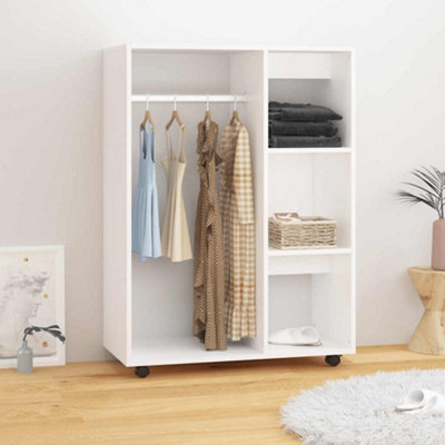 B&Q -  Wardrobe White 80X40X110 Cm Engineered Wood