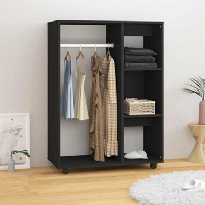 Vidaxl Wardrobe Black 80X40X110 Cm Engineered Wood from B&Q