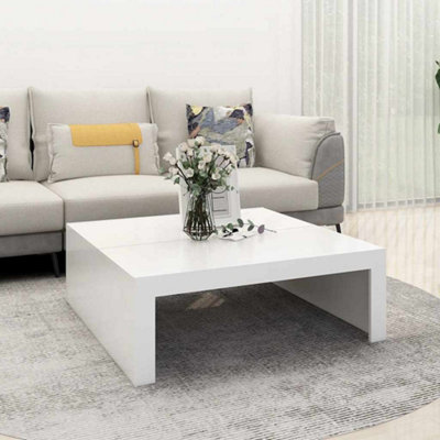 B&Q -  Coffee Table White 100X100X35 Cm Engineered Wood