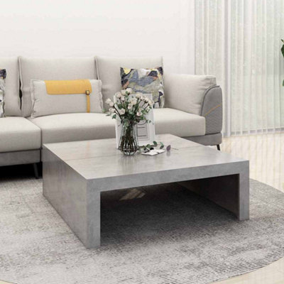 B&Q -  Coffee Table Concrete Grey 100X100X35 Cm Engineered Wood