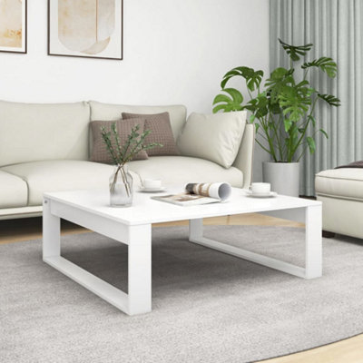 Vidaxl Coffee Table 100X100x35 Cm Engineered Wood White