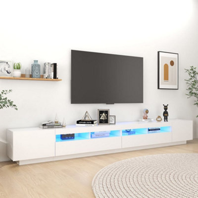 B&Q -  Tv Cabinet With Led Lights White 300X35X40 Cm