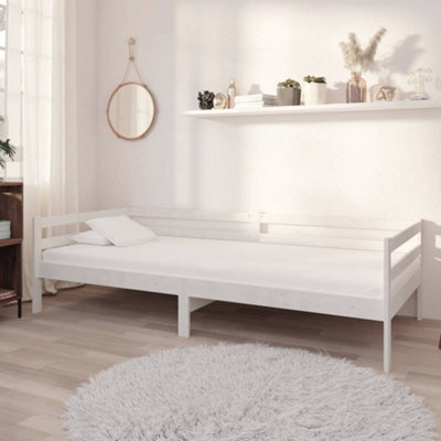 Vidaxl Day Bed Without Mattress White Solid Wood Pine 90X200Cm from B&Q