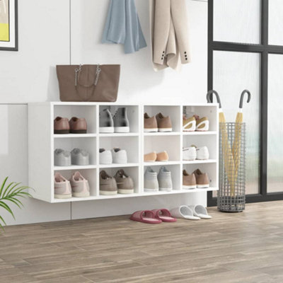 Vidaxl Shoe Cabinets 2 Pcs White 52.5X30X50 Cm from B&Q