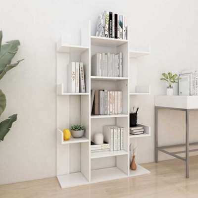 Vidaxl Book Cabinet White 86X25.5X140 Cm Engineered Wood Book Cabinets from B&Q