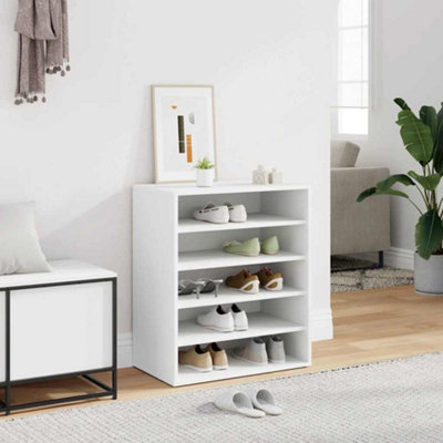 B&Q -  Shoe Cabinet White 60X35X70 Cm Engineered Wood
