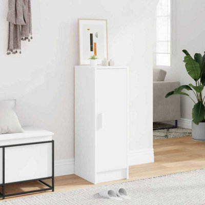 B&Q -  Shoe Cabinet White 32X35X92 Cm Engineered Wood