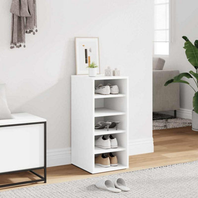 B&Q -  Shoe Cabinet White 31.5X35X70 Cm Engineered Wood
