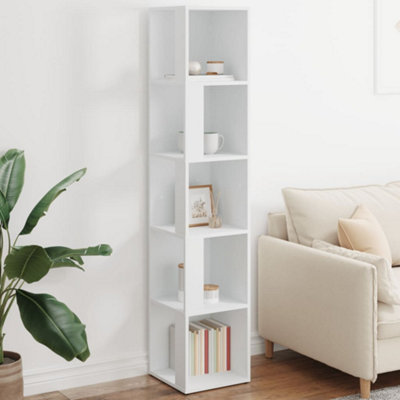 Vidaxl Corner Cabinet 33X33x164.5 Cm Engineered Wood White
