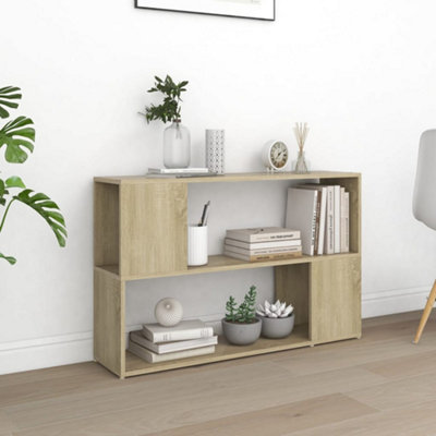 B&Q -  Book Cabinet Sonoma Oak 100X24X63 Cm Engineered Wood Book Cabinets