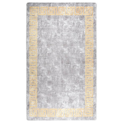 B&Q -  Rug Washable 120X180 Cm Grey Anti Slip