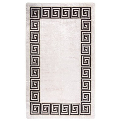 B&Q -  Rug Washable 120X180 Cm Light Beige Anti Slip