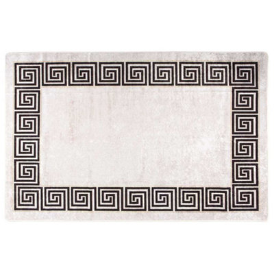 B&Q -  Rug Washable 160X230 Cm Light Beige