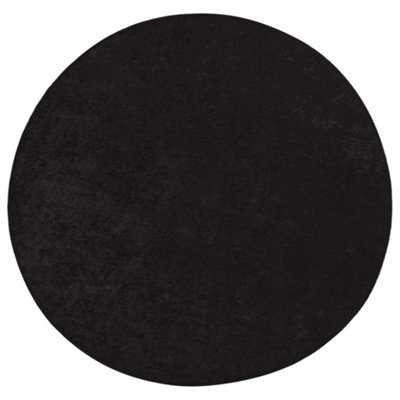 B&Q -  Rug Washable 120 Cm Anthracite Anti Slip