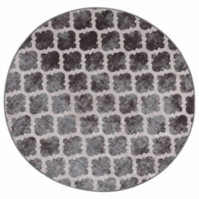 B&Q -  Rug Washable 120 Cm Multicolour Anti Slip